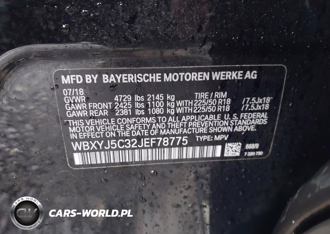 2018 BMW X2 xDrive28I VIN:WBXYJ5C32JEF78775 - 9