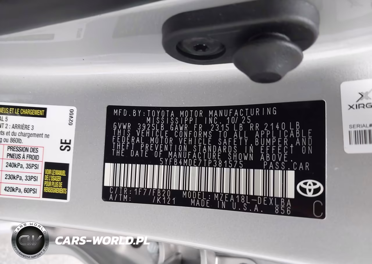 2026 Toyota Corolla Le VIN:5YFB4MDE7TP381575 - 9