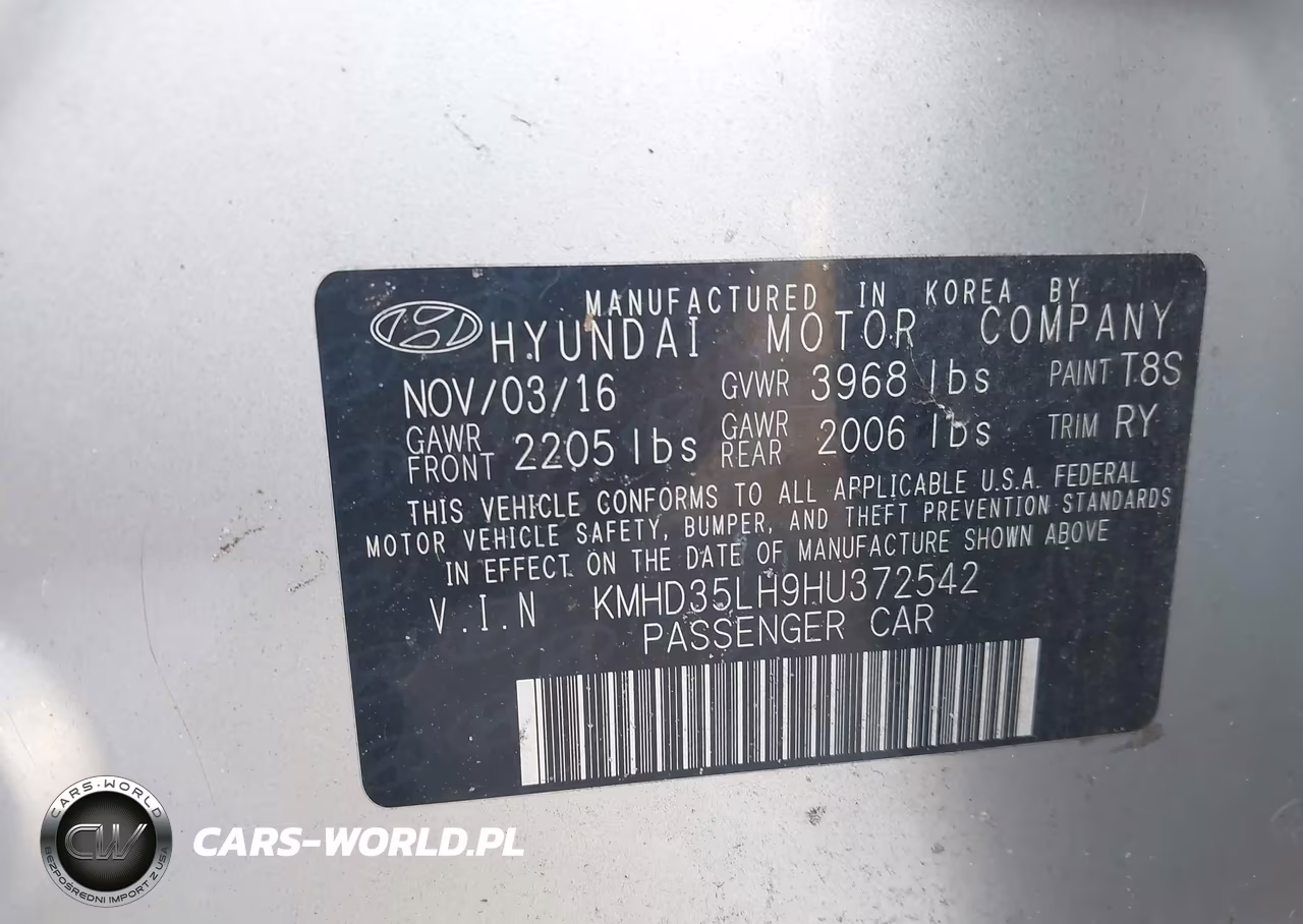 2017 Hyundai Elantra Gt VIN:KMHD35LH9HU372542 - 9