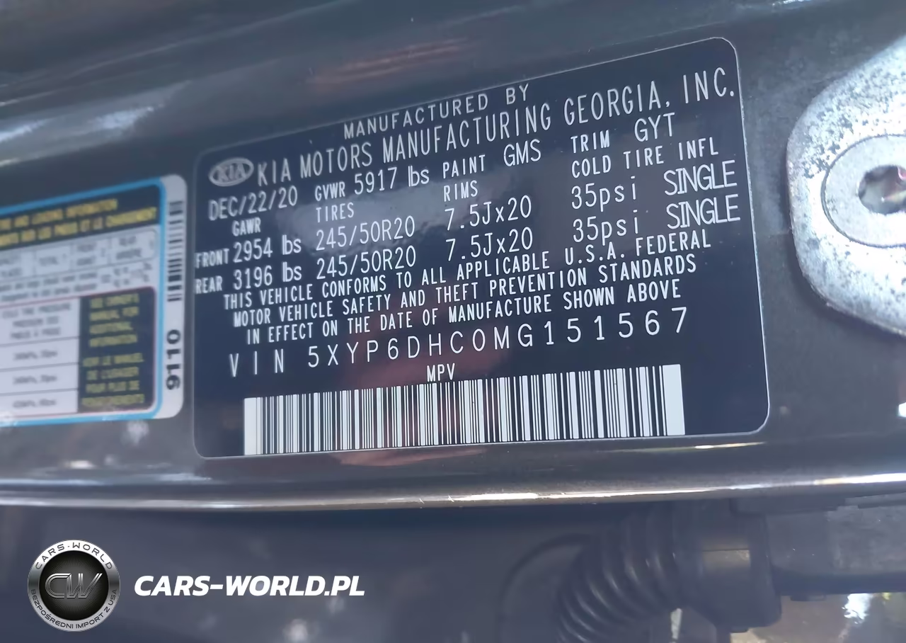 2021 Kia Telluride S VIN:5XYP6DHC0MG151567 - 9