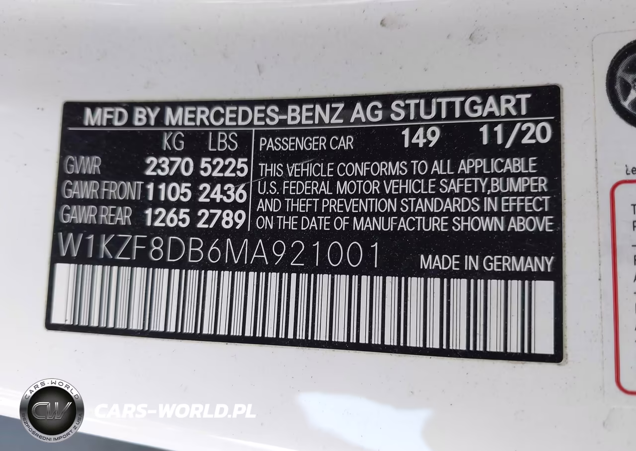 2021 Mercedes-Benz E 350 VIN:W1KZF8DB6MA921001 - 9