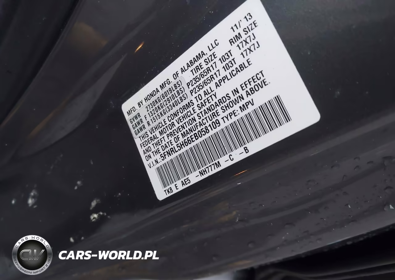 2014 Honda Odyssey Ex-L VIN:5FNRL5H66EB058109 - 9