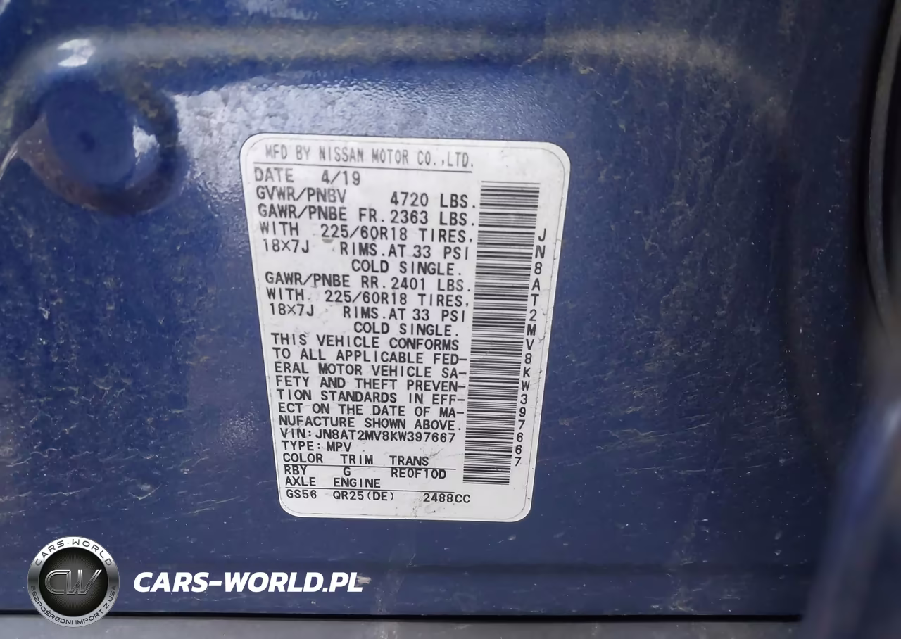2019 Nissan Rogue Sv VIN:JN8AT2MV8KW397667 - 9