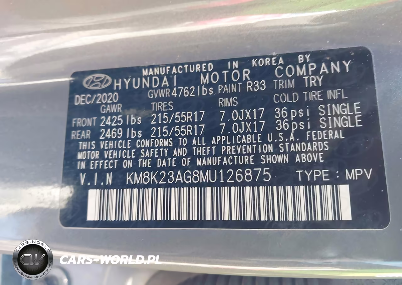 2021 Hyundai Kona Electric Sel VIN:KM8K23AG8MU126875 - 9
