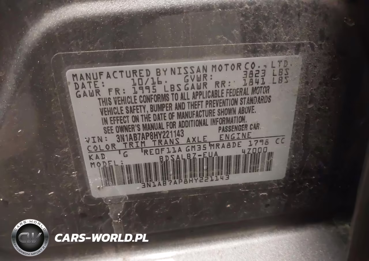 2017 Nissan Sentra S VIN:3N1AB7AP8HY221143 - 9