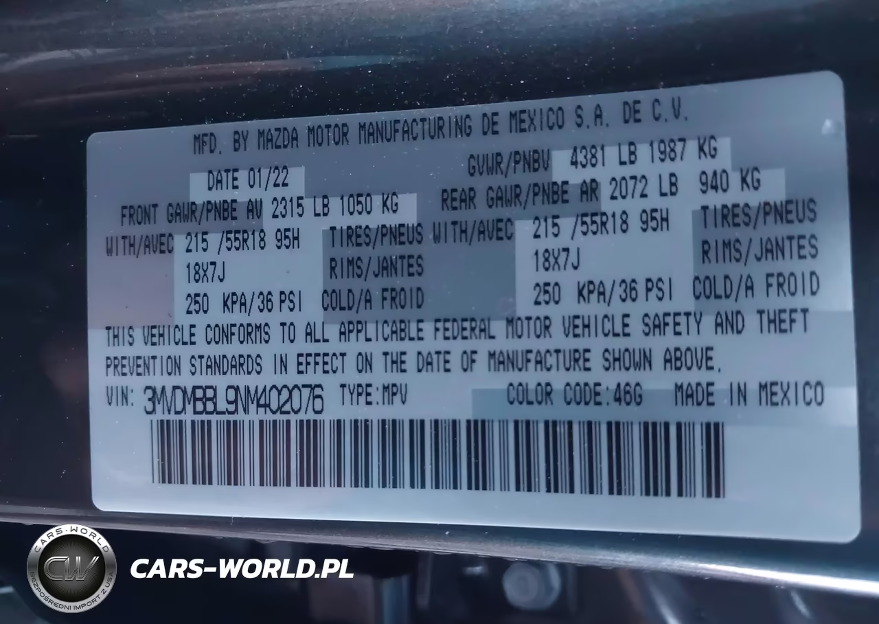 2022 Mazda Cx-30 Select VIN:3MVDMBBL9NM402076 - 9