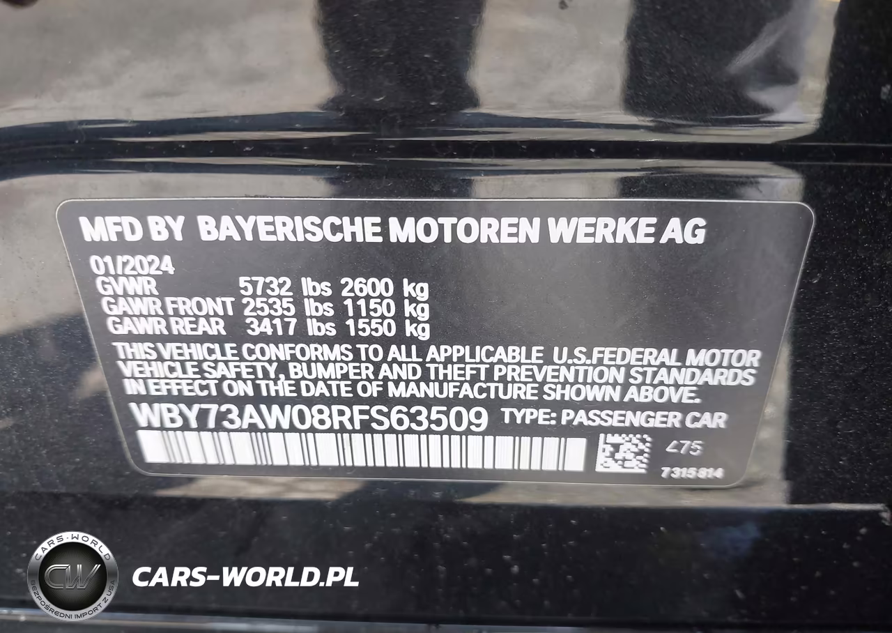 2024 BMW I4 Gran Coupe Edrive40 VIN:WBY73AW08RFS63509 - 9