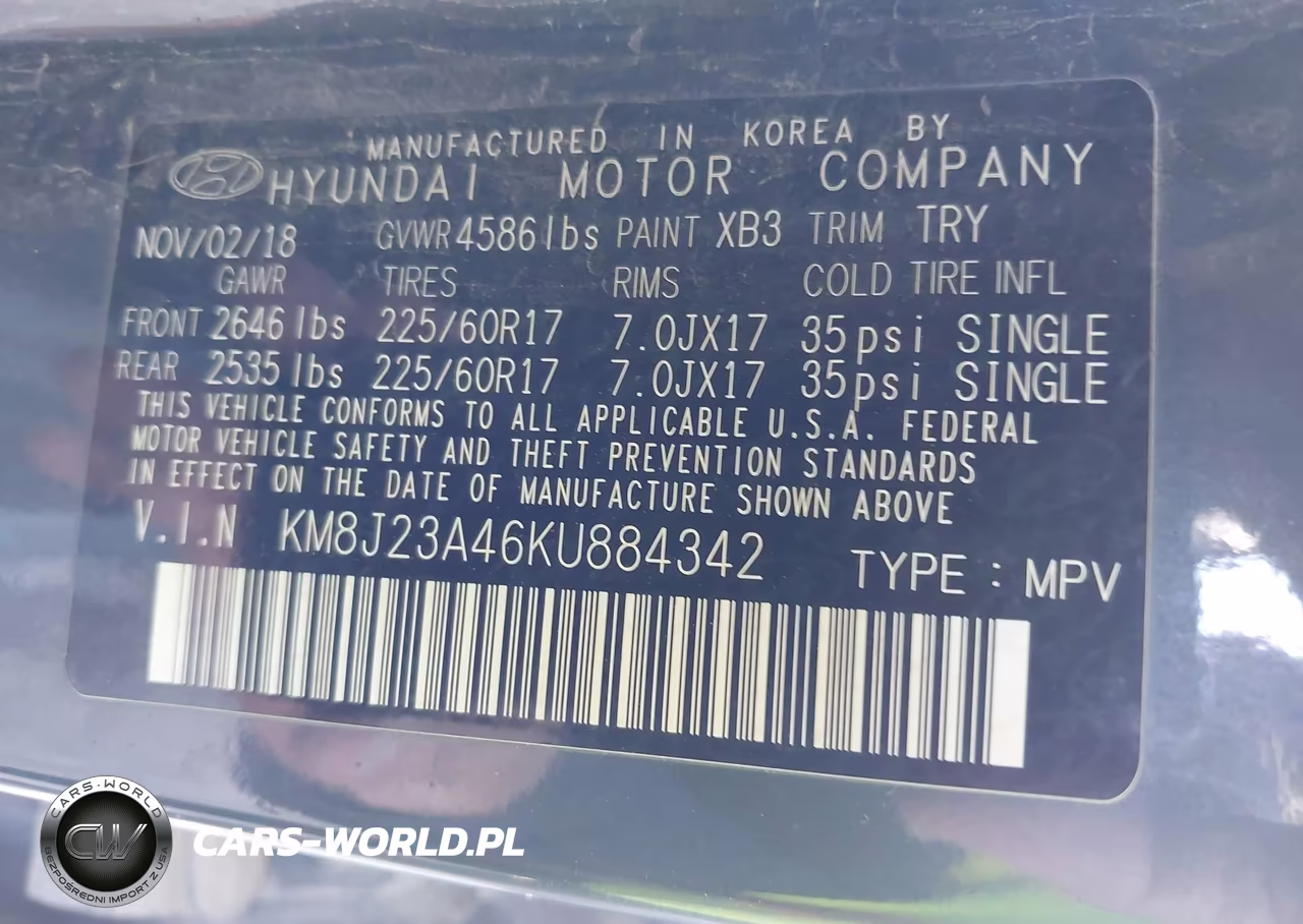 2019 Hyundai Tucson Se VIN:KM8J23A46KU884342 - 9