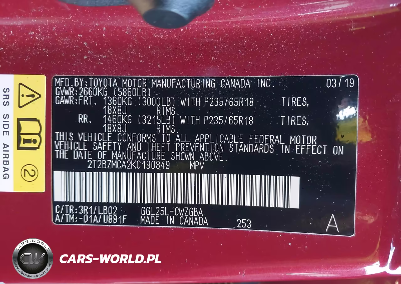 2019 Lexus Rx 350 VIN:2T2BZMCA2KC190849 - 9
