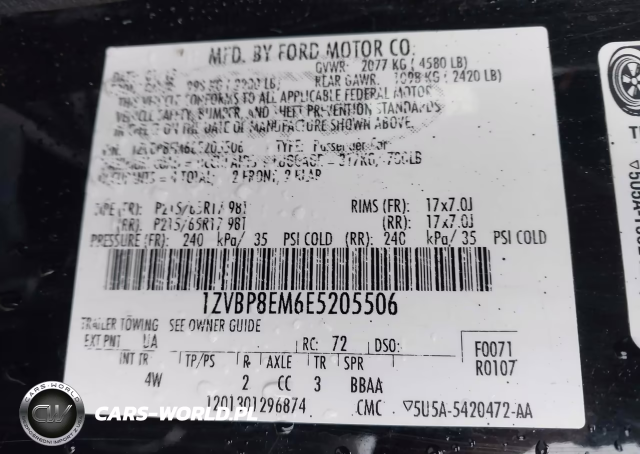 2014 Ford Mustang V6 Premium VIN:1ZVBP8EM6E5205506 - 9