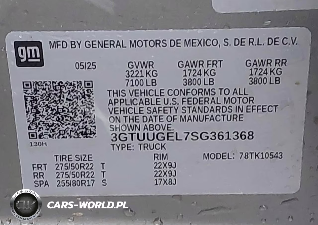 2025 GMC Sierra 1500 4Wd Short Box Denali VIN:3GTUUGEL7SG361368 - 9