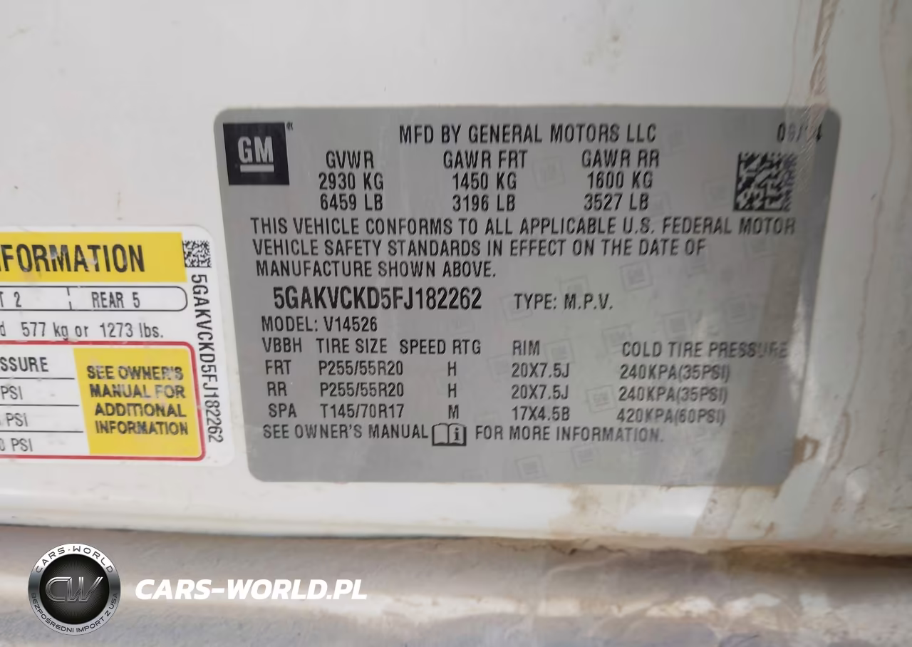 2015 Buick Enclave Premium VIN:5GAKVCKD5FJ182262 - 9