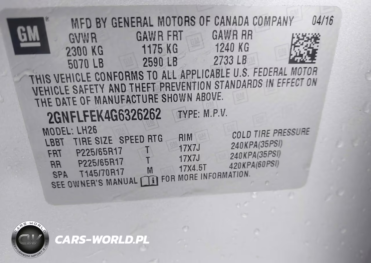 2016 Chevrolet Equinox Lt VIN:2GNFLFEK4G6326262 - 9