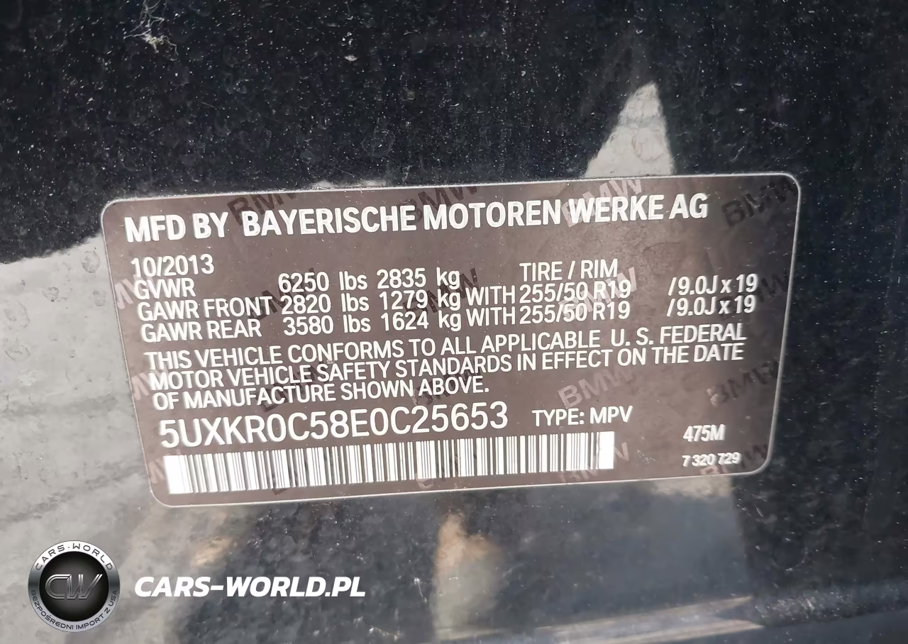2014 BMW X5 xDrive35I VIN:5UXKR0C58E0C25653 - 9