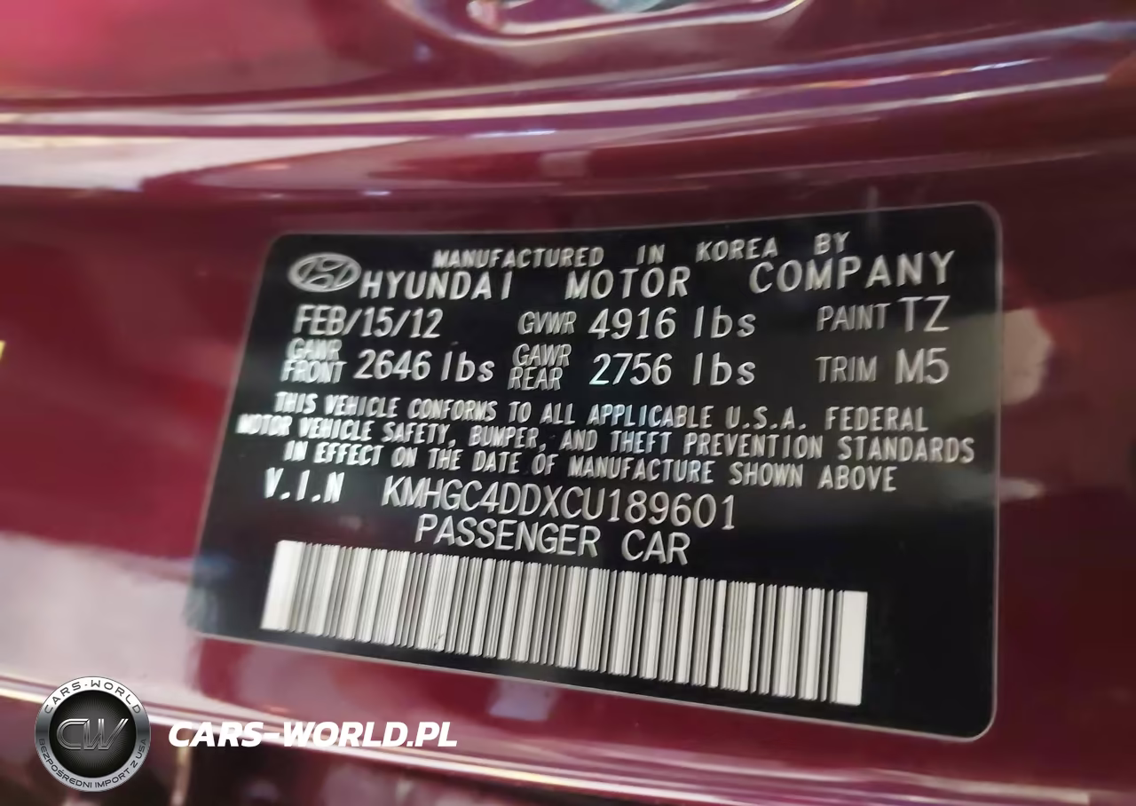 2012 Hyundai Genesis 3.8 VIN:KMHGC4DDXCU189601 - 9