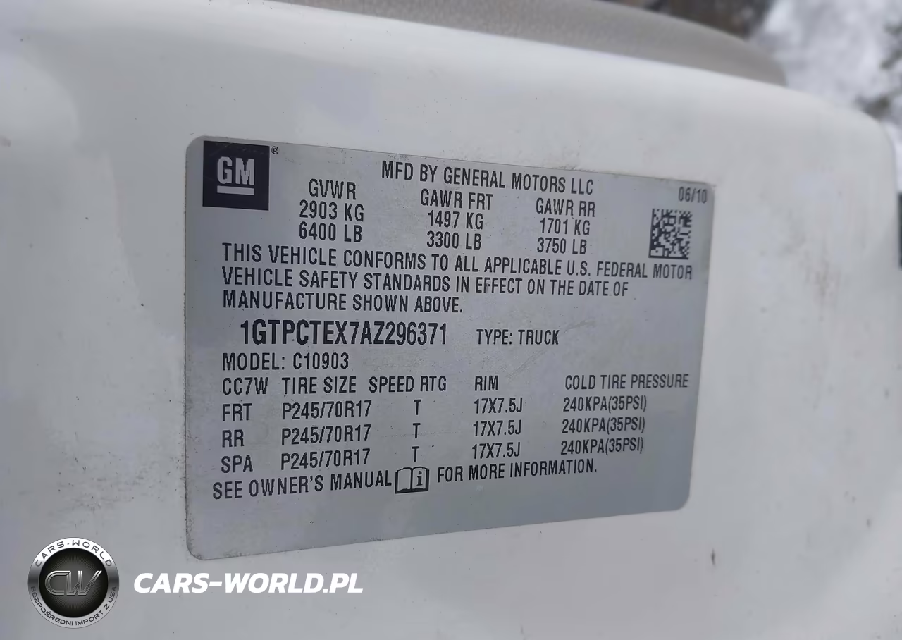 2010 GMC Sierra 1500 Work Truck VIN:1GTPCTEX7AZ296371 - 9