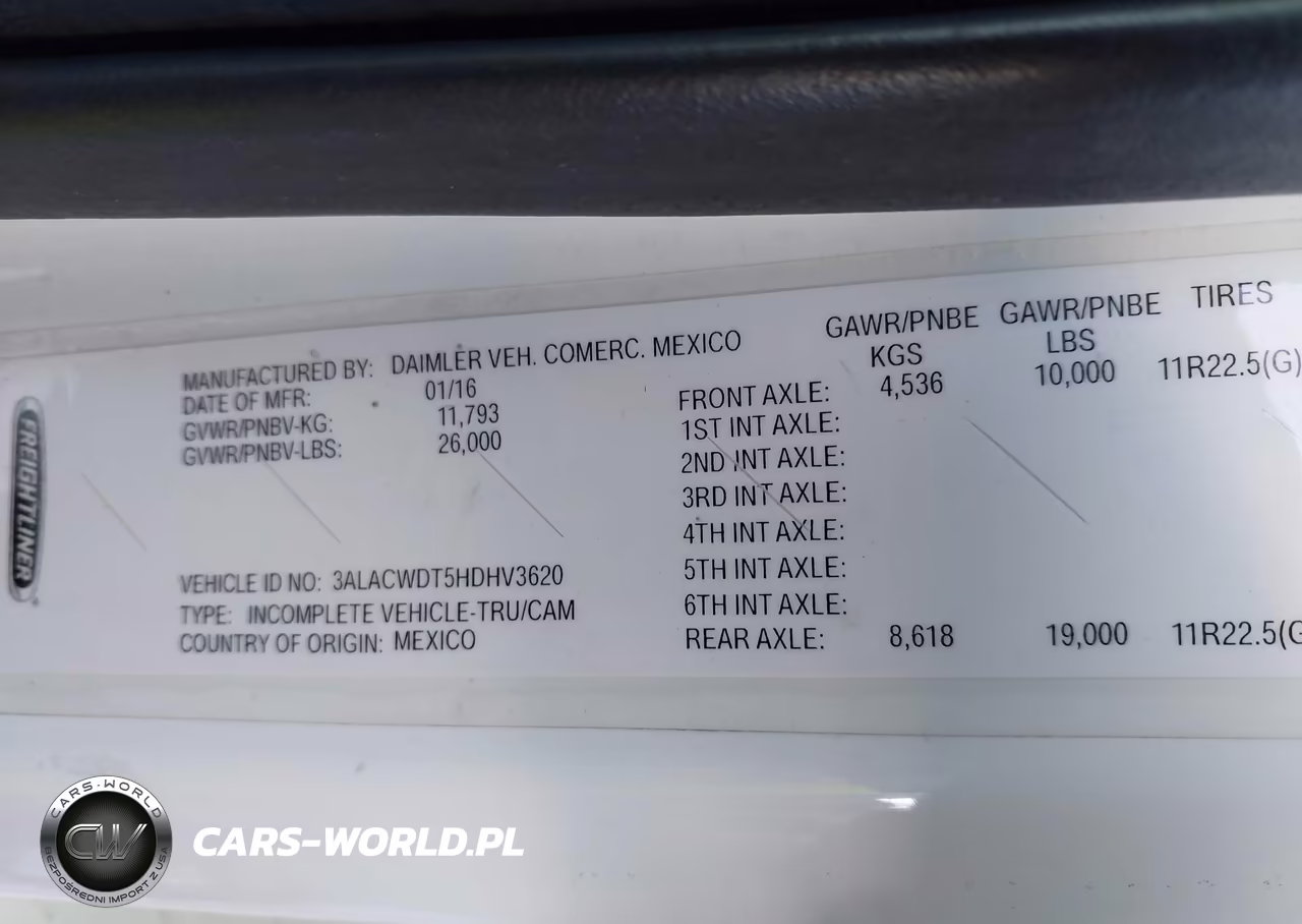 2017 Freightliner M2 106 VIN:3ALACWDT5HDHV3620 - 8