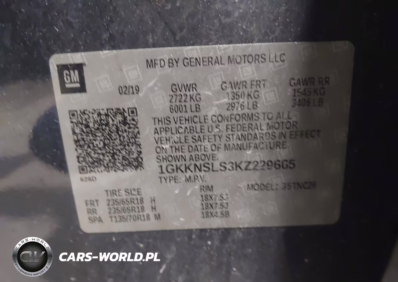 2019 GMC Acadia Sle-2 VIN:1GKKNSLS3KZ229665 - 9