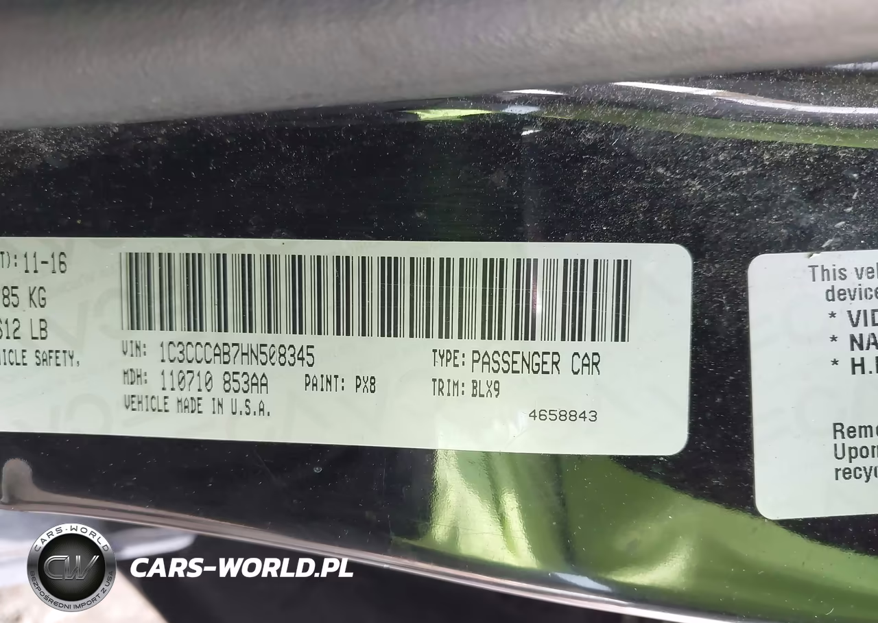 2017 Chrysler 200 Limited Platinum VIN:1C3CCCAB7HN508345 - 9