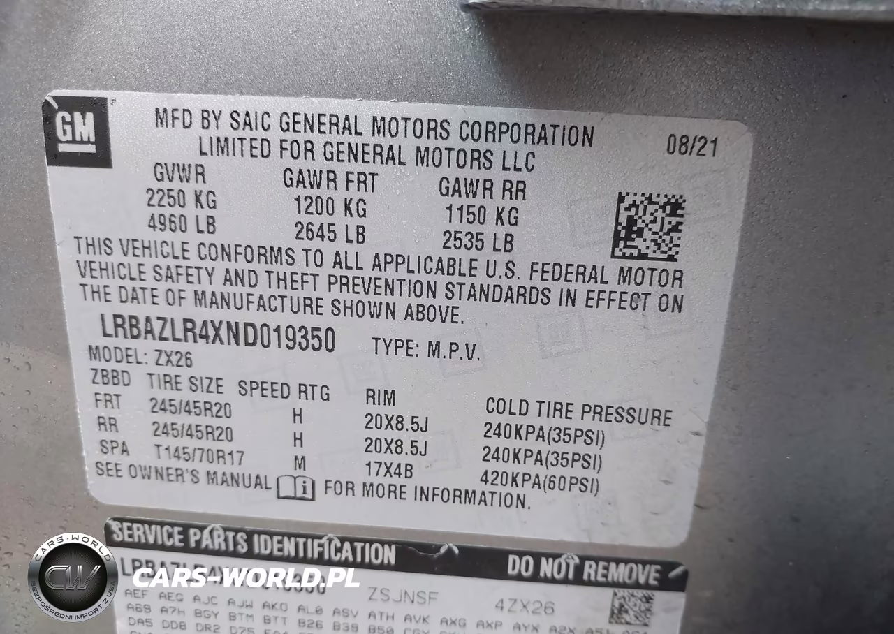 2022 Buick Envision Fwd Preferred VIN:LRBAZLR4XND019350 - 9
