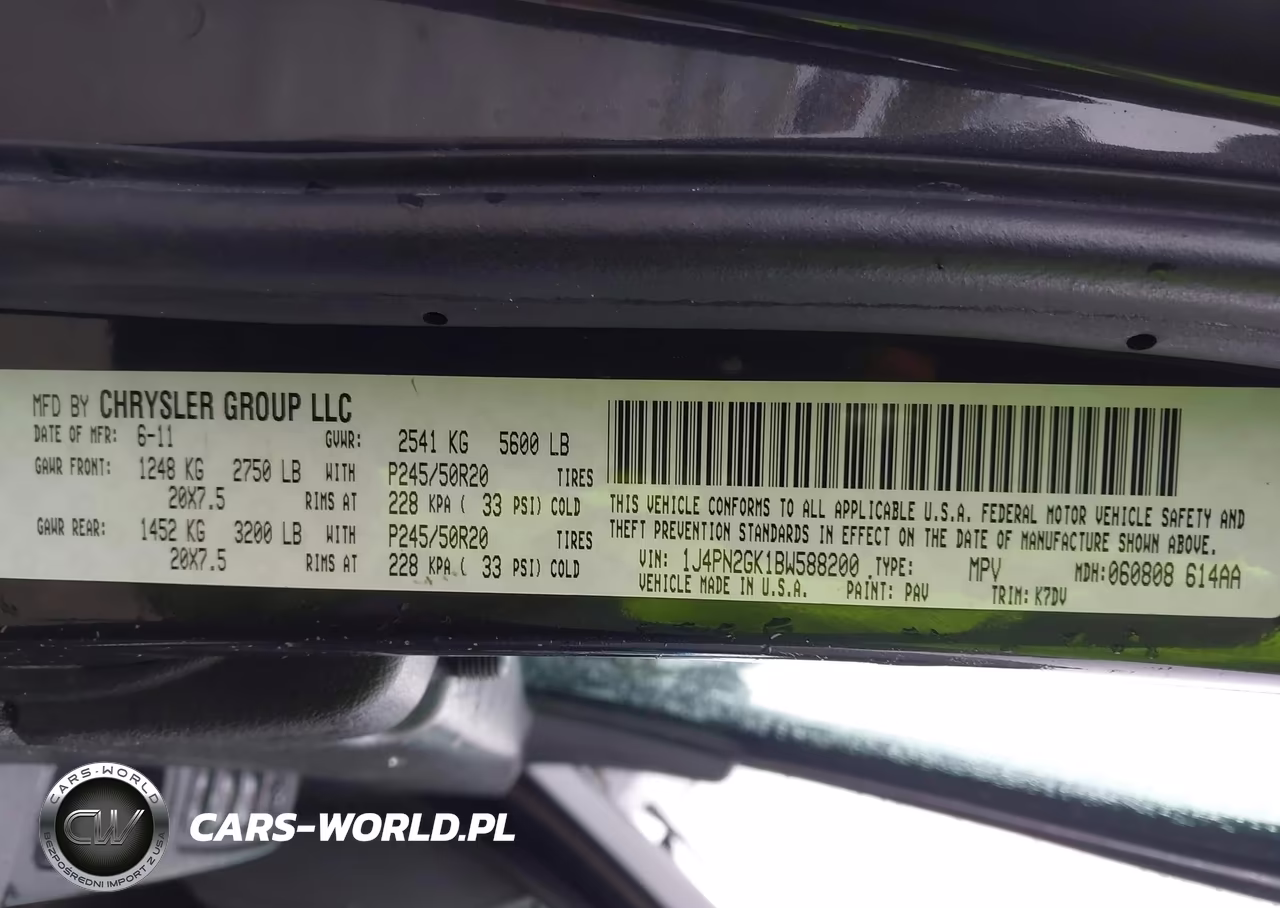 2011 Jeep Liberty Sport VIN:1J4PN2GK1BW588200 - 9