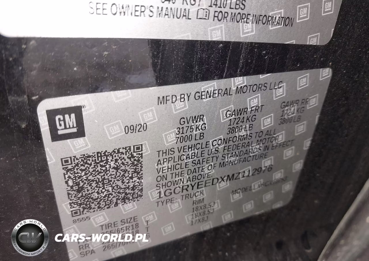 2021 Chevrolet Silverado 1500 4Wd Standard Bed Rst VIN:1GCRYEEDXMZ112976 - 9