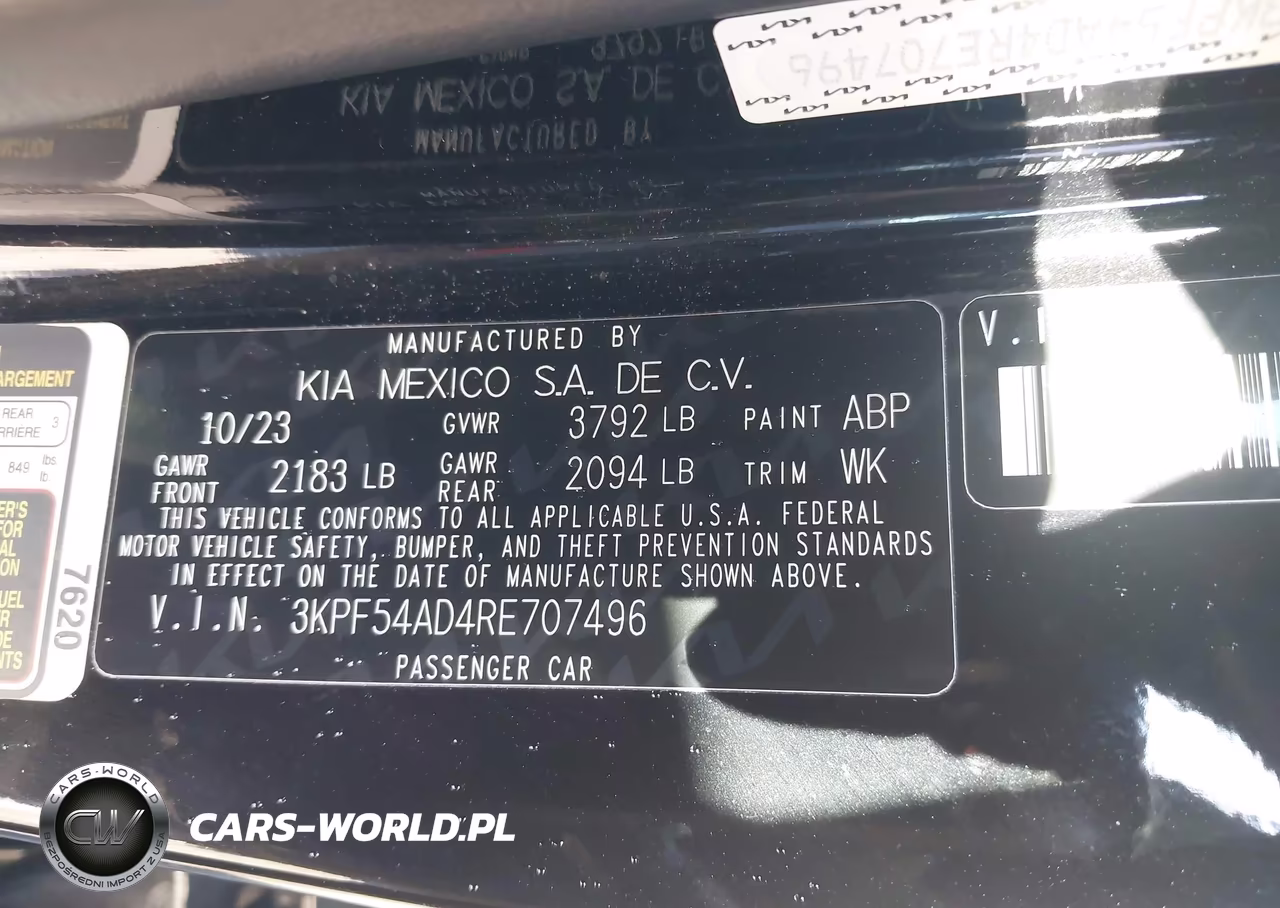 2024 Kia Forte Gt-Line VIN:3KPF54AD4RE707496 - 9