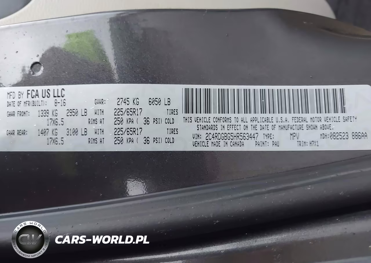 2017 Dodge Grand Caravan Se VIN:2C4RDGBG5HR563447 - 9