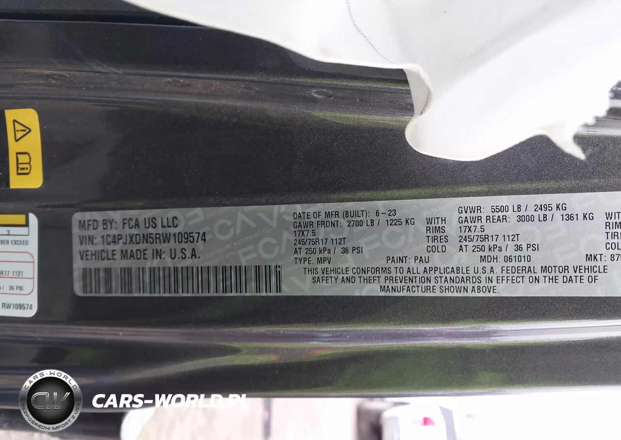 2024 Jeep Wrangler 4-Door Sport S 4X4 VIN:1C4PJXDN5RW109574 - 9