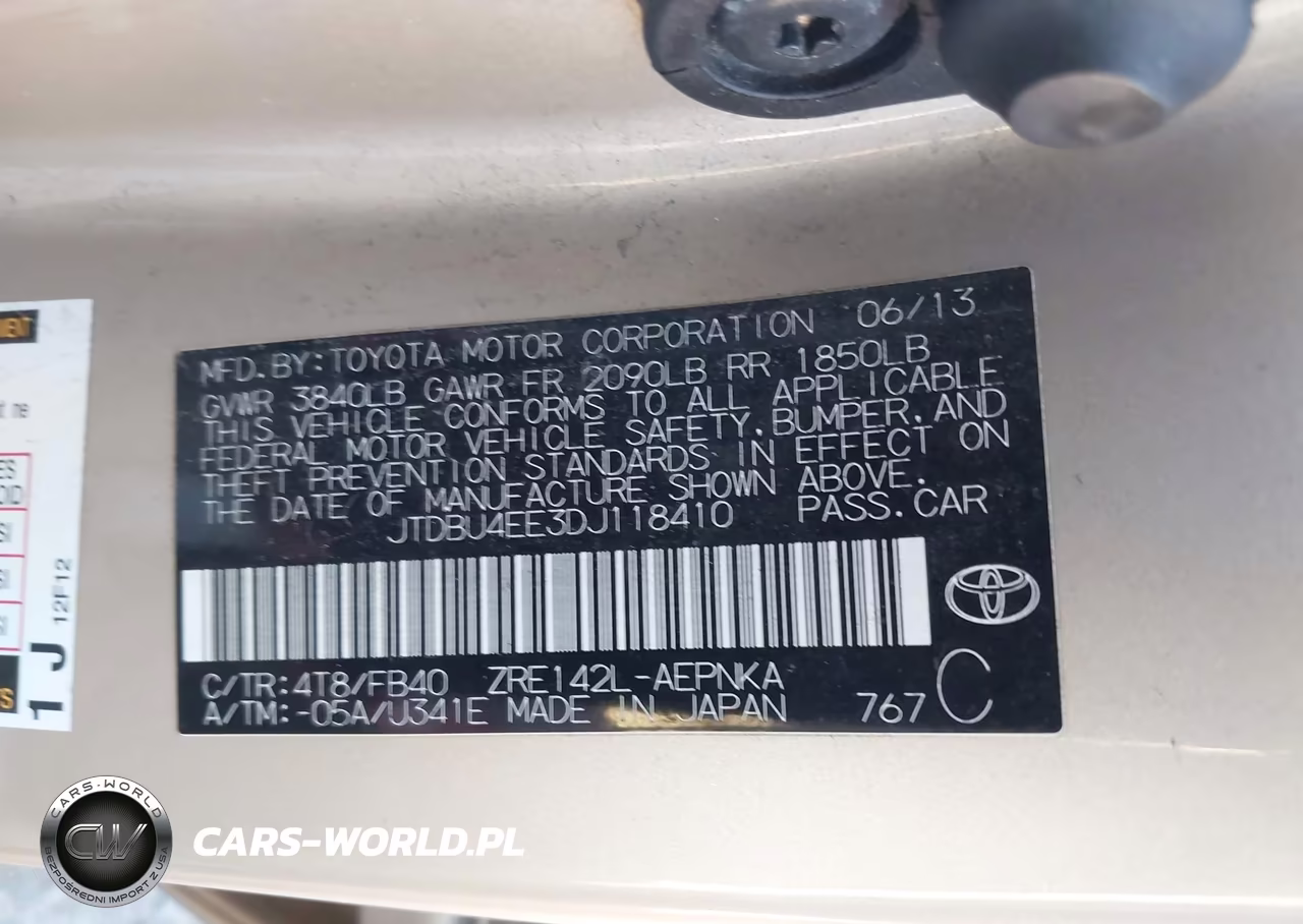 2013 Toyota Corolla Le VIN:JTDBU4EE3DJ118410 - 9
