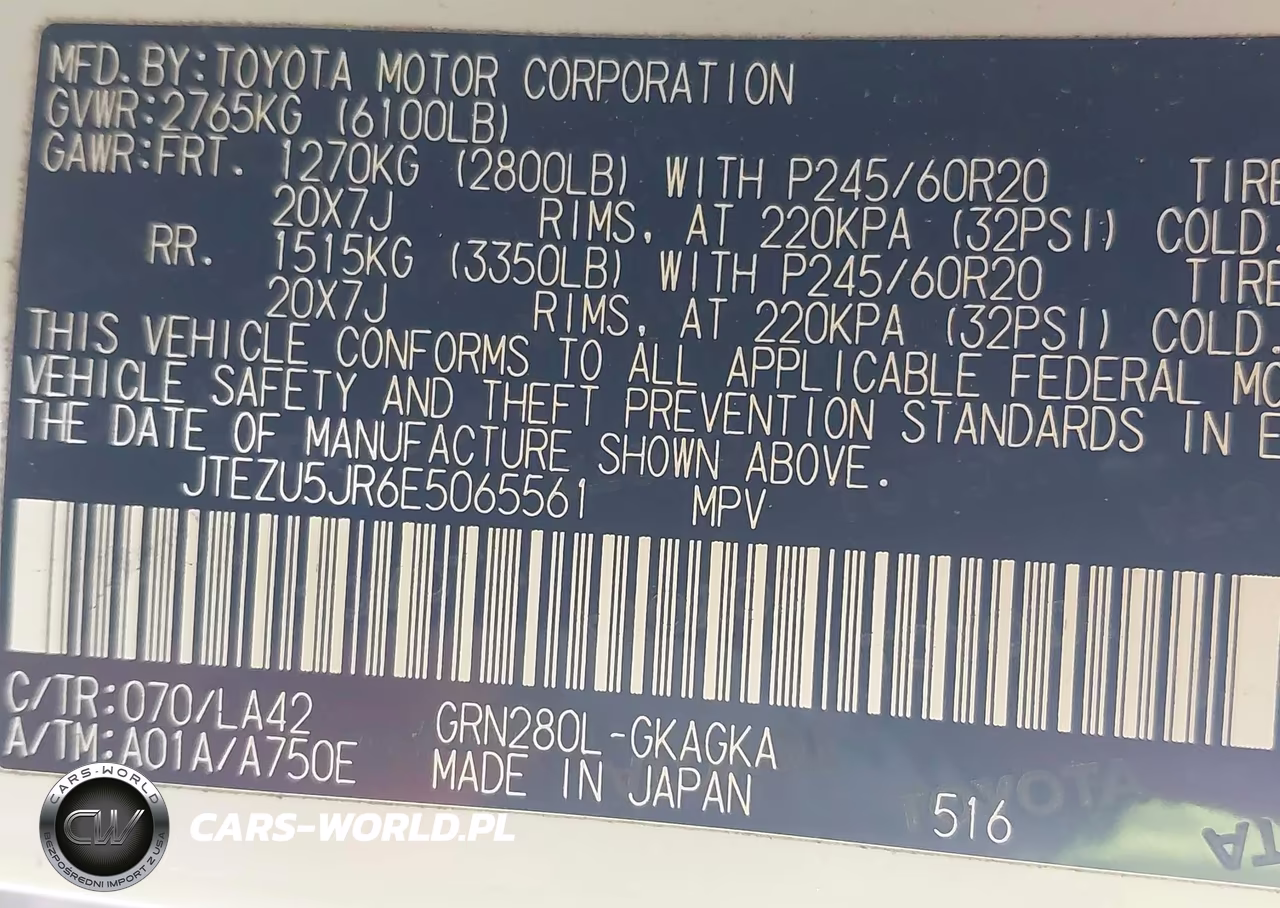 2014 Toyota 4Runner Limited VIN:JTEZU5JR6E5065561 - 9