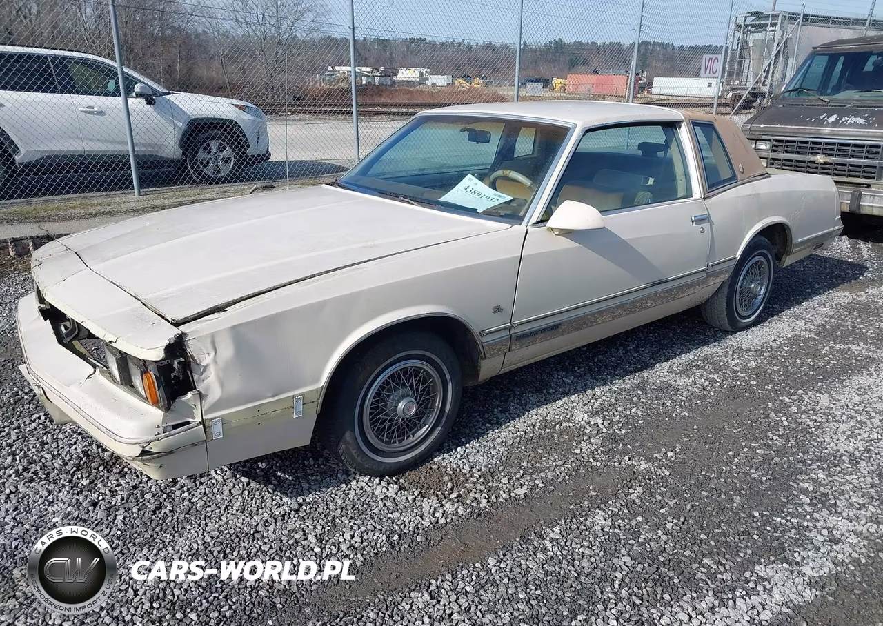 1986 Chevrolet Monte Carlo VIN:1G1GZ3780GR200036 - 2