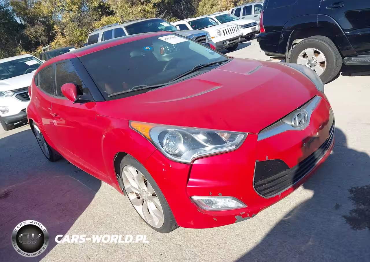 2012 Hyundai Veloster Base W-Red-Black