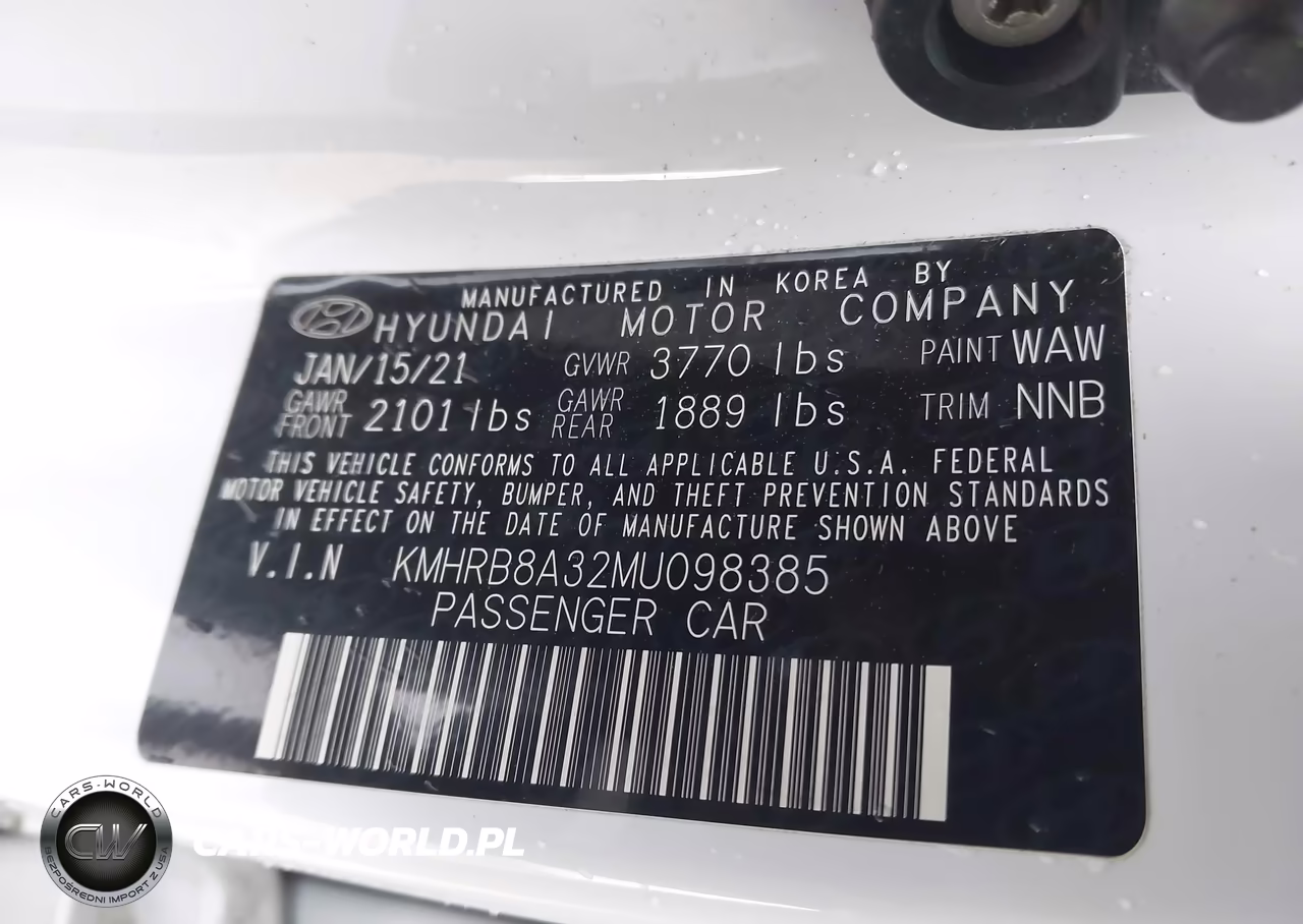 2021 Hyundai Venue Se VIN:KMHRB8A32MU098385 - 9