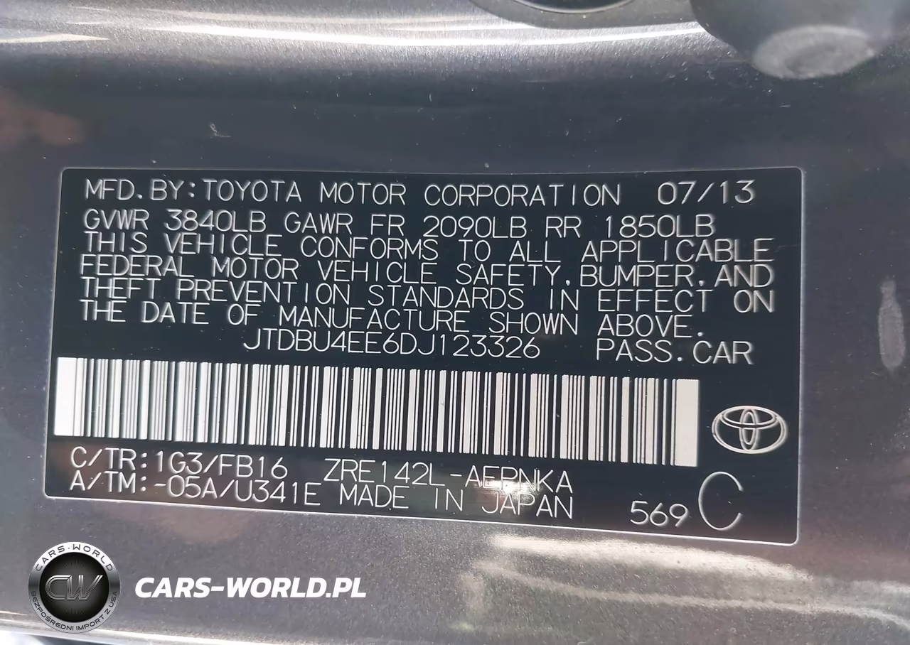 2013 Toyota Corolla Le VIN:JTDBU4EE6DJ123326 - 9