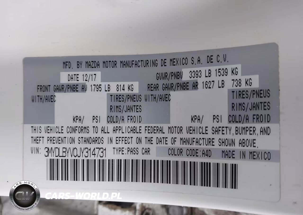 2018 Toyota Yaris Ia VIN:3MYDLBYV0JY314731 - 9