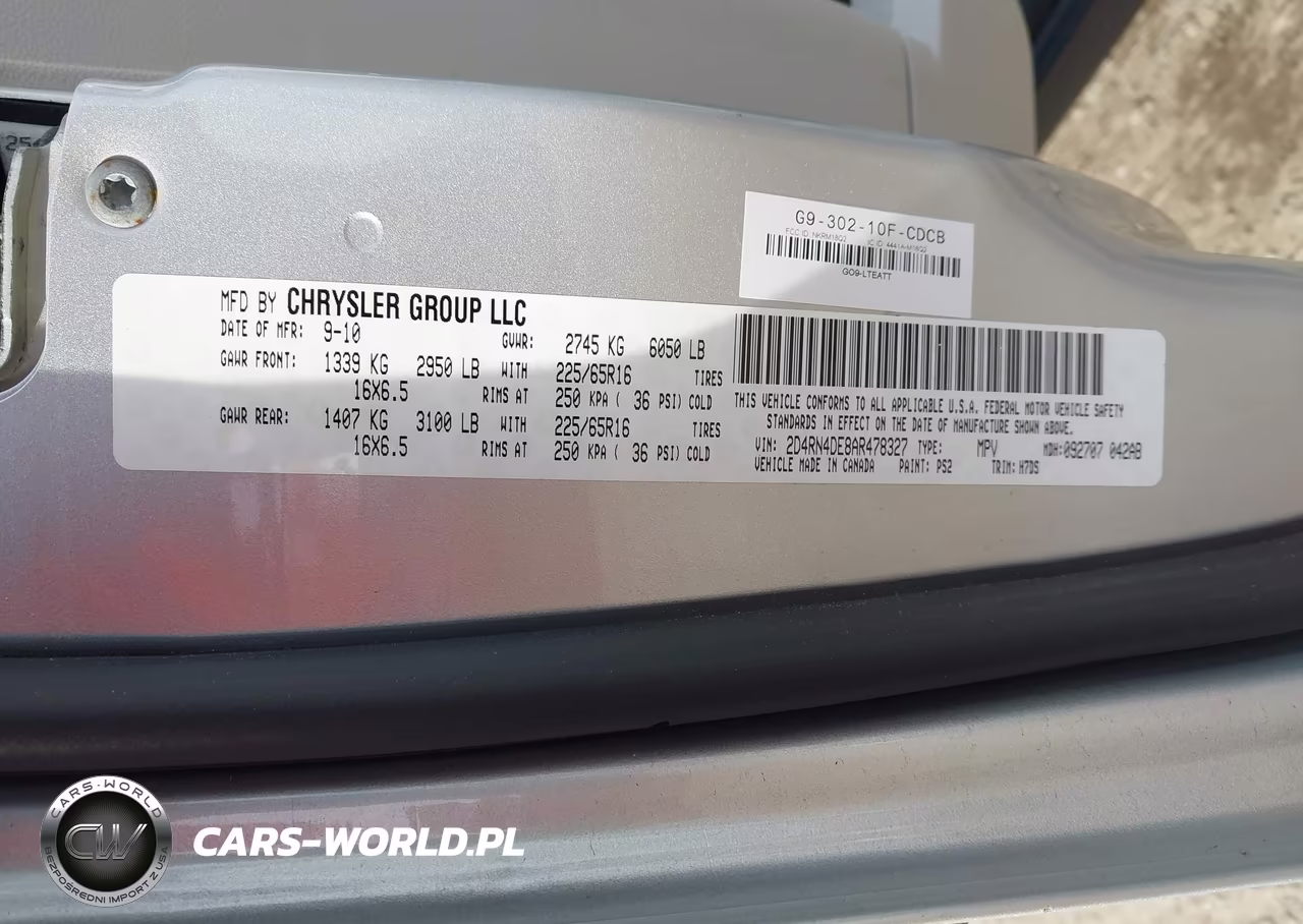 2010 Dodge Grand Caravan Se VIN:2D4RN4DE8AR478327 - 9