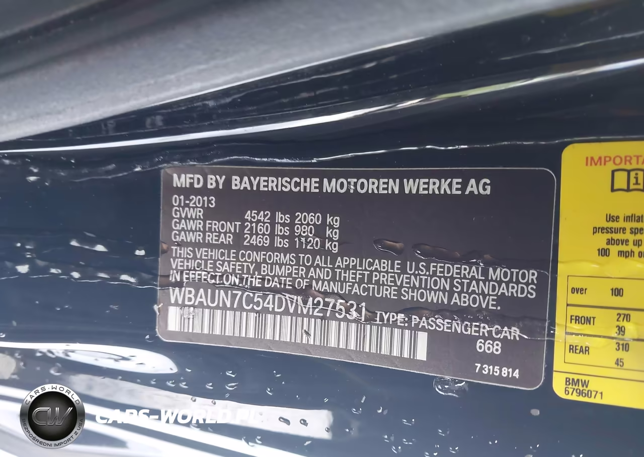 2013 BMW 135I VIN:WBAUN7C54DVM27531 - 9