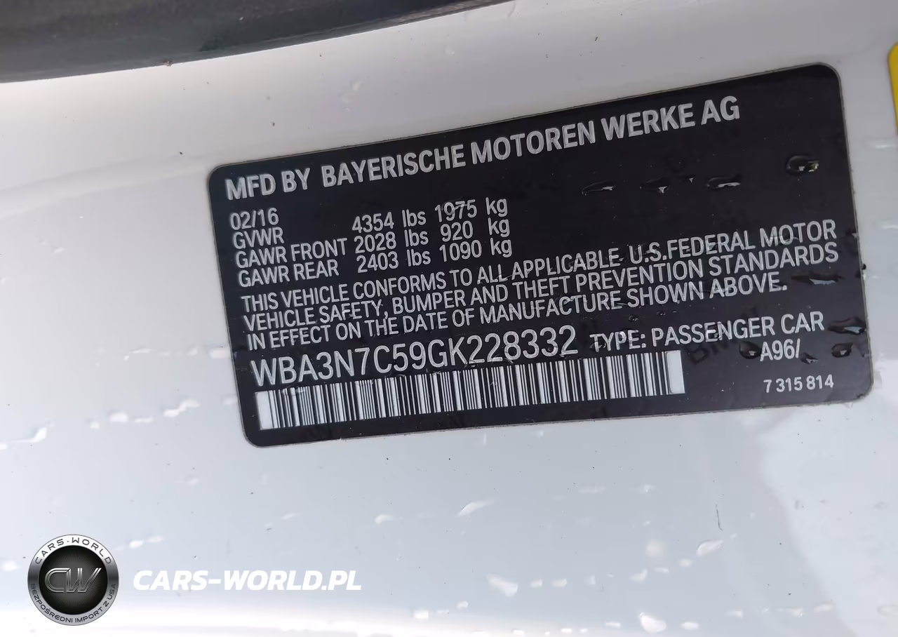 2016 BMW 428I VIN:WBA3N7C59GK228332 - 9