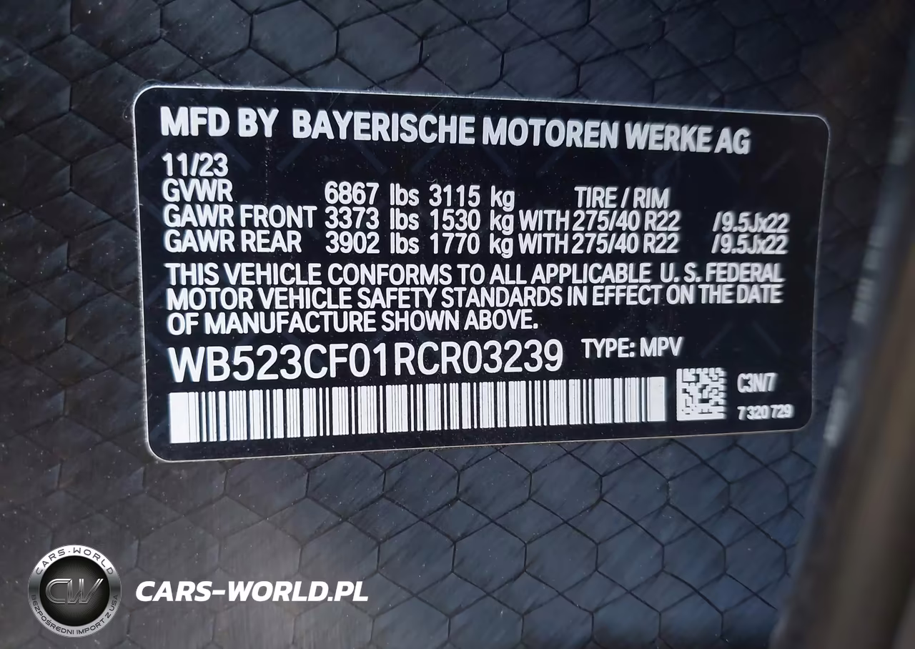 2024 BMW Ix xDrive50 VIN:WB523CF01RCR03239 - 9
