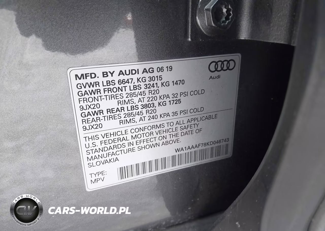 2019 Audi Q7 55 Premium-55 Se Premium VIN:WA1AAAF78KD046743 - 9