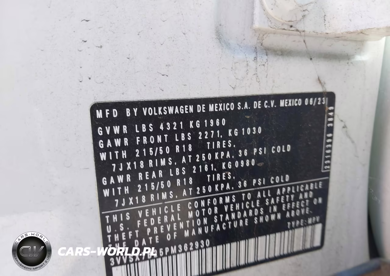 2023 Volkswagen Taos 1.5T Se VIN:3VVSX7B25PM362930 - 9