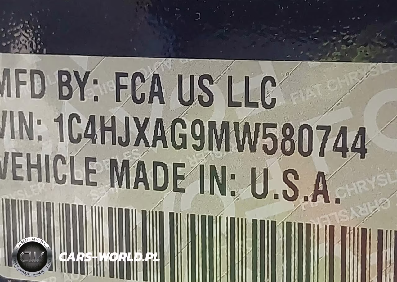 2021 Jeep Wrangler Sport 4X4 VIN:1C4HJXAG9MW580744 - 9