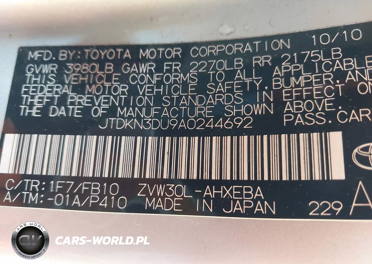 2010 Toyota Prius Iii VIN:JTDKN3DU9A0244692 - 9