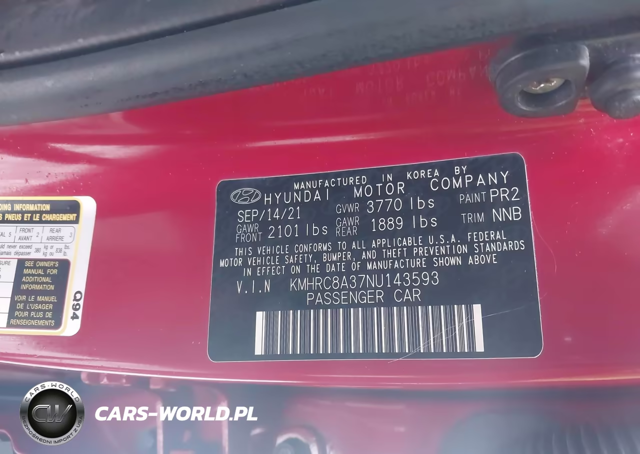 2022 Hyundai Venue Limited VIN:KMHRC8A37NU143593 - 9