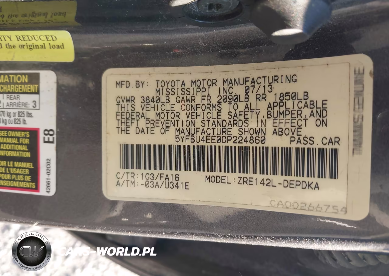 2013 Toyota Corolla L VIN:5YFBU4EE0DP224860 - 9
