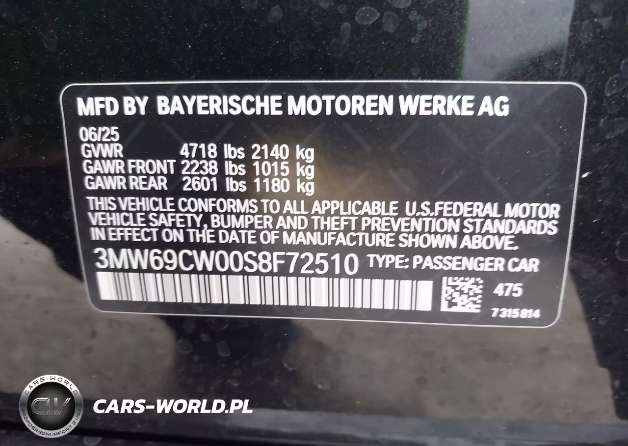 2025 BMW 330I VIN:3MW69CW00S8F72510 - 9