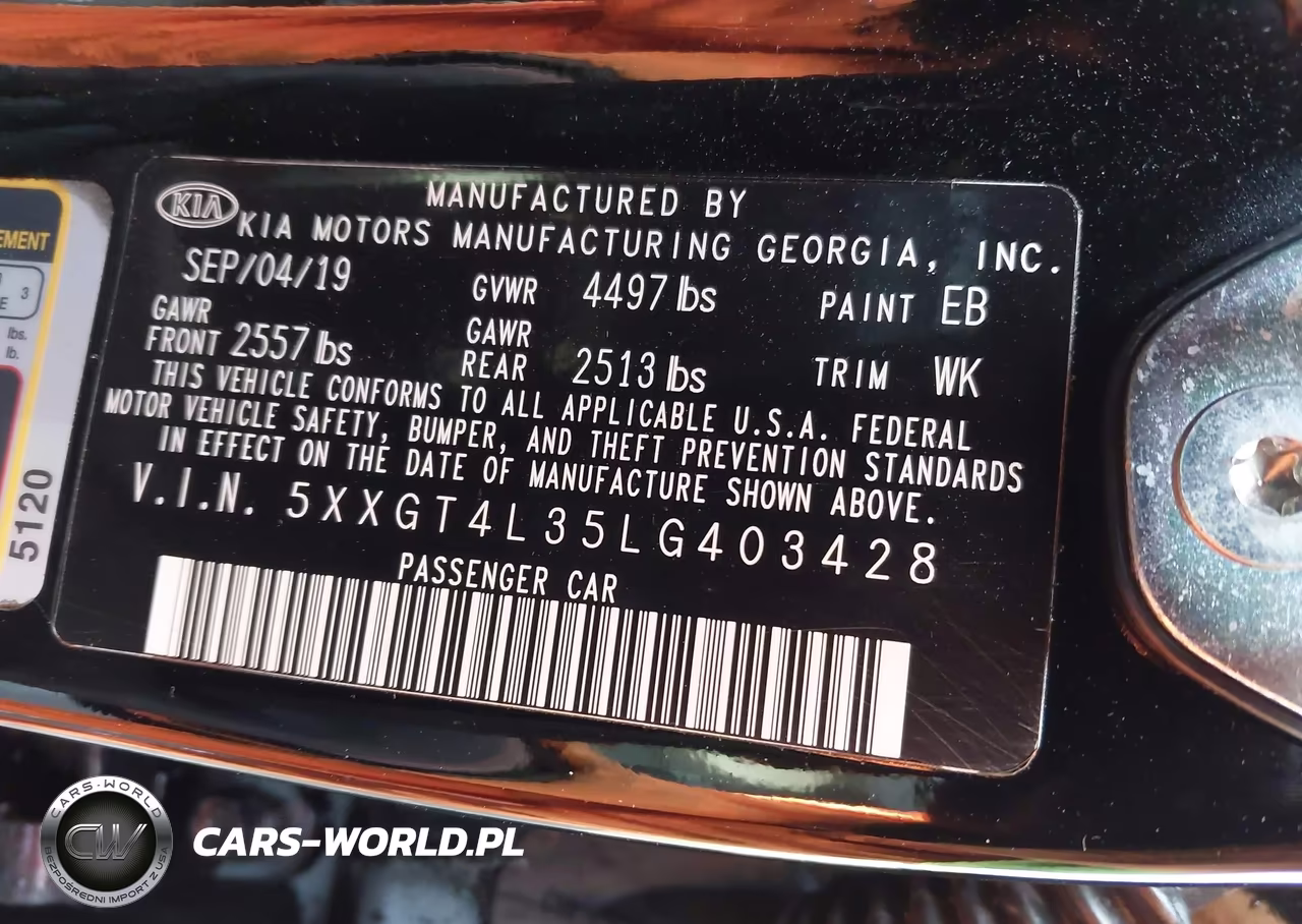 2020 Kia Optima Lx VIN:5XXGT4L35LG403428 - 9