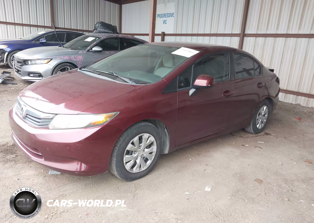 2012 Honda Civic Lx VIN:2HGFB2F50CH536564 - 2