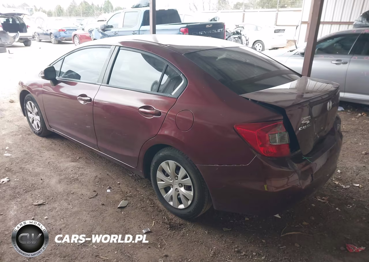 2012 Honda Civic Lx VIN:2HGFB2F50CH536564 - 3